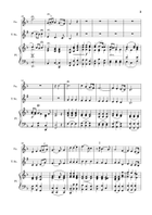 G. F. Händel – Largo from Xerxes, Violin, T. Sax., Piano. Score and Parts. Small Ensemble scores gallery preview page 3