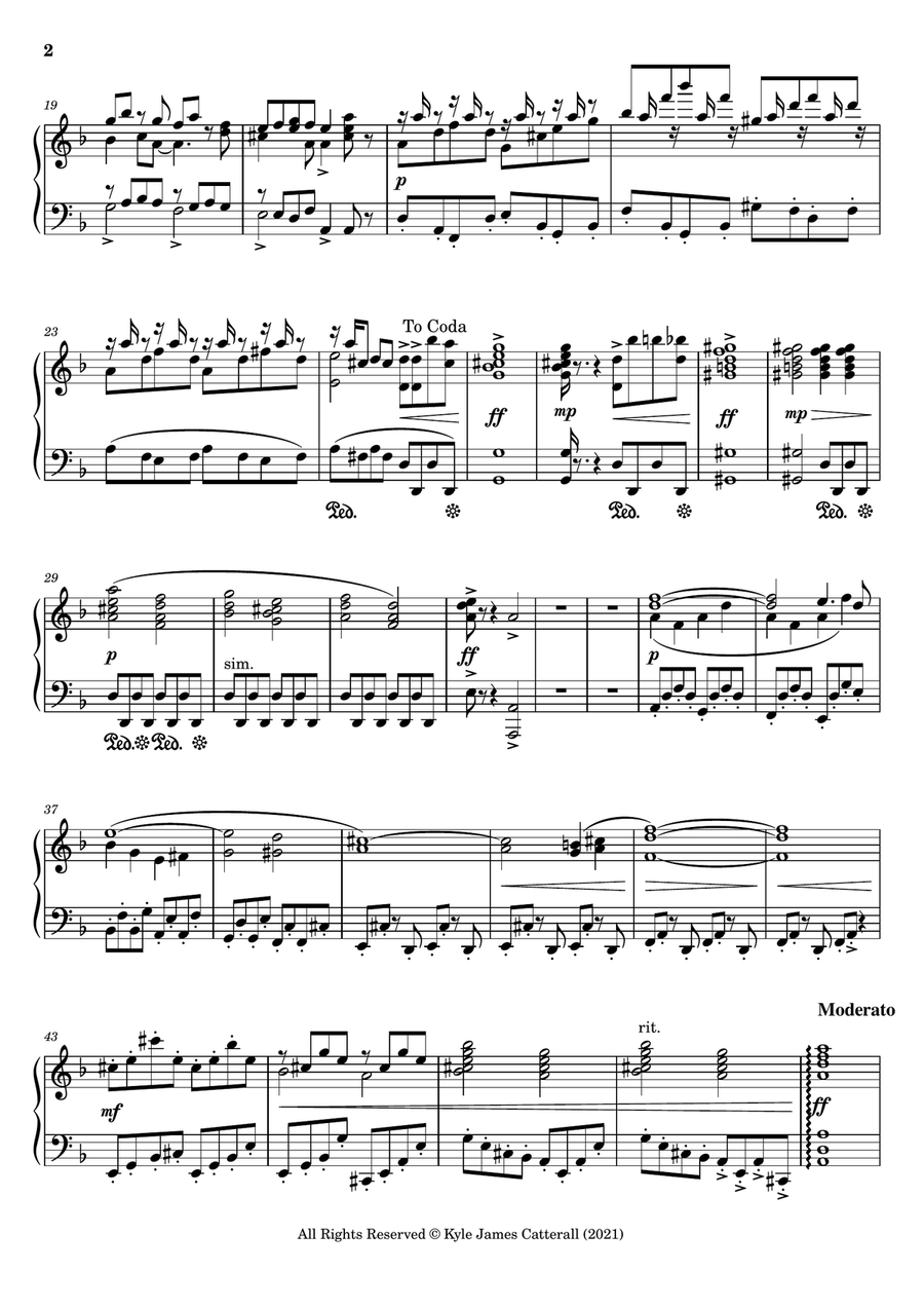 Prelude in D Minor Piano Solo - Digital Sheet Music page 2