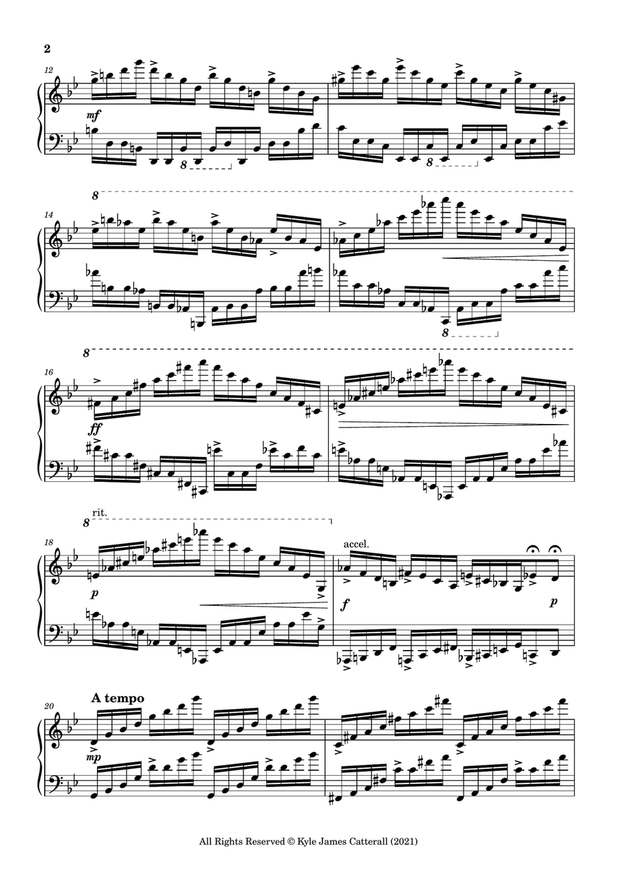 Prelude in G Minor Piano Solo - Digital Sheet Music page 2