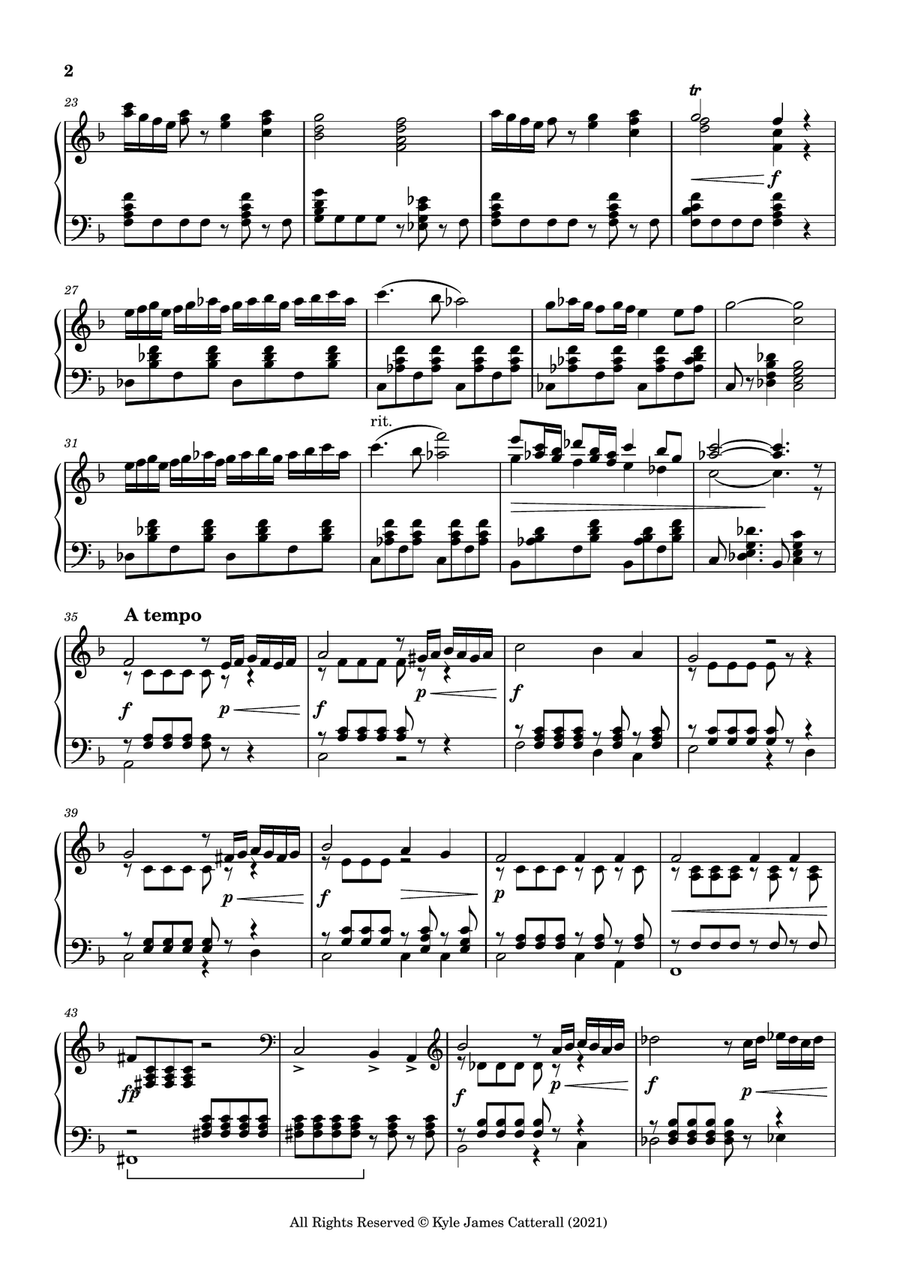 Prelude in F Major Piano Solo - Digital Sheet Music page 2