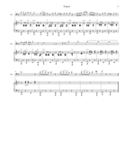 Patapan (Trombone solo and Piano) Piano scores gallery preview page 3