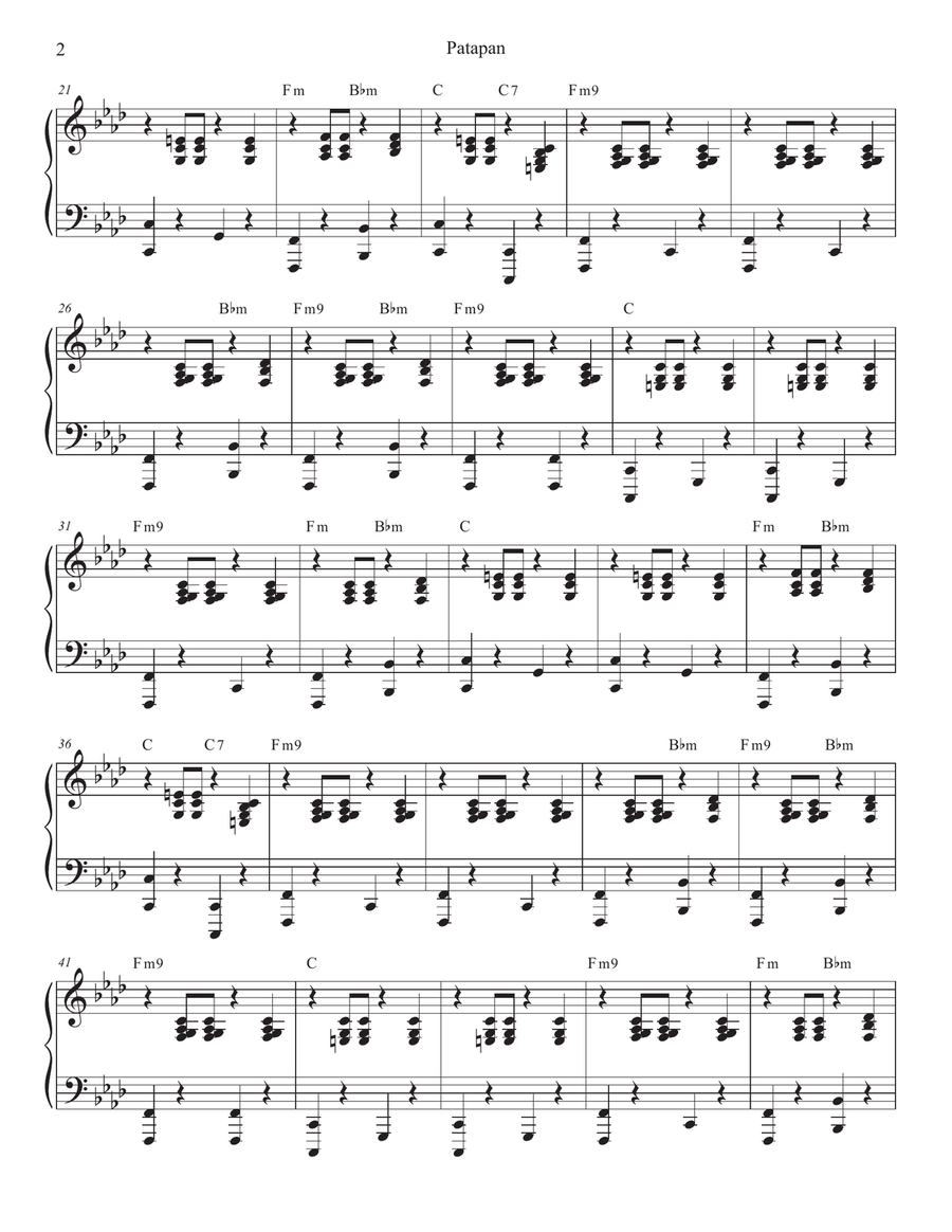 Patapan (Trombone solo and Piano) by Traditional Piano - Digital Sheet Music page 5