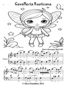Cavalleria Rusticana Easy Piano Sheet Music Combo Piano Method scores gallery preview page 4