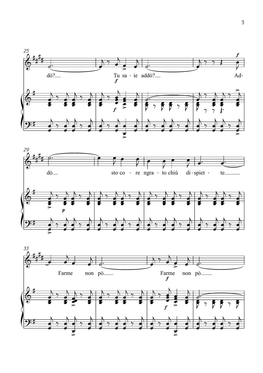 Funiculì, Funiculà - Alto Sax & Piano in G Major - Intermediate by Luigi Denza Alto Saxophone - Digital Sheet Music page 3