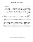 Come To The Table (2-part choir)