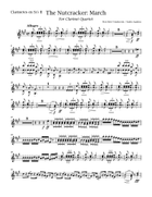 The Nutcracker March For Clarinet Quartet / Sextet Clarinet Quartet scores gallery preview page 6
