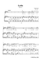 G. Fauré-Lydia,in E Major Piano, Vocal scores gallery preview page 3