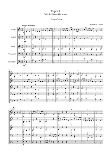 Capriol Suite without violas