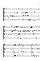 Fugue HWV 605 for Intermediate String Quartet String Quartet scores gallery preview page 3
