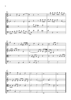 Fugue HWV 605 for Intermediate String Quartet String Quartet scores gallery preview page 6