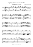 Spring – 1st Movement (Short Version for Two Violins)