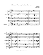 Mother Dearest, Mother Fairest String Orchestra scores gallery preview page 3