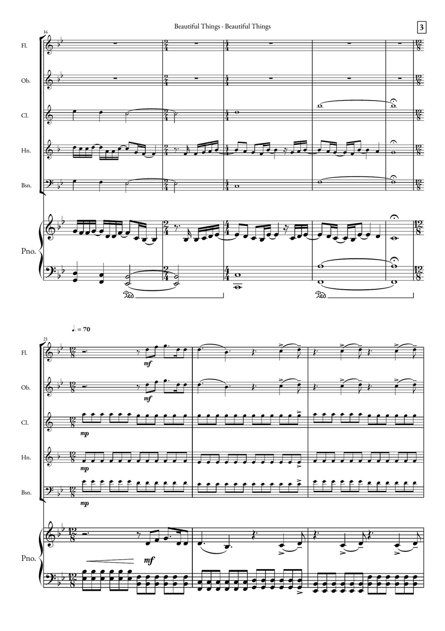 Beautiful Things Small Ensemble scores gallery preview page 3