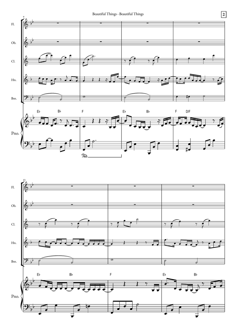 Beautiful Things Small Ensemble scores gallery preview page 2