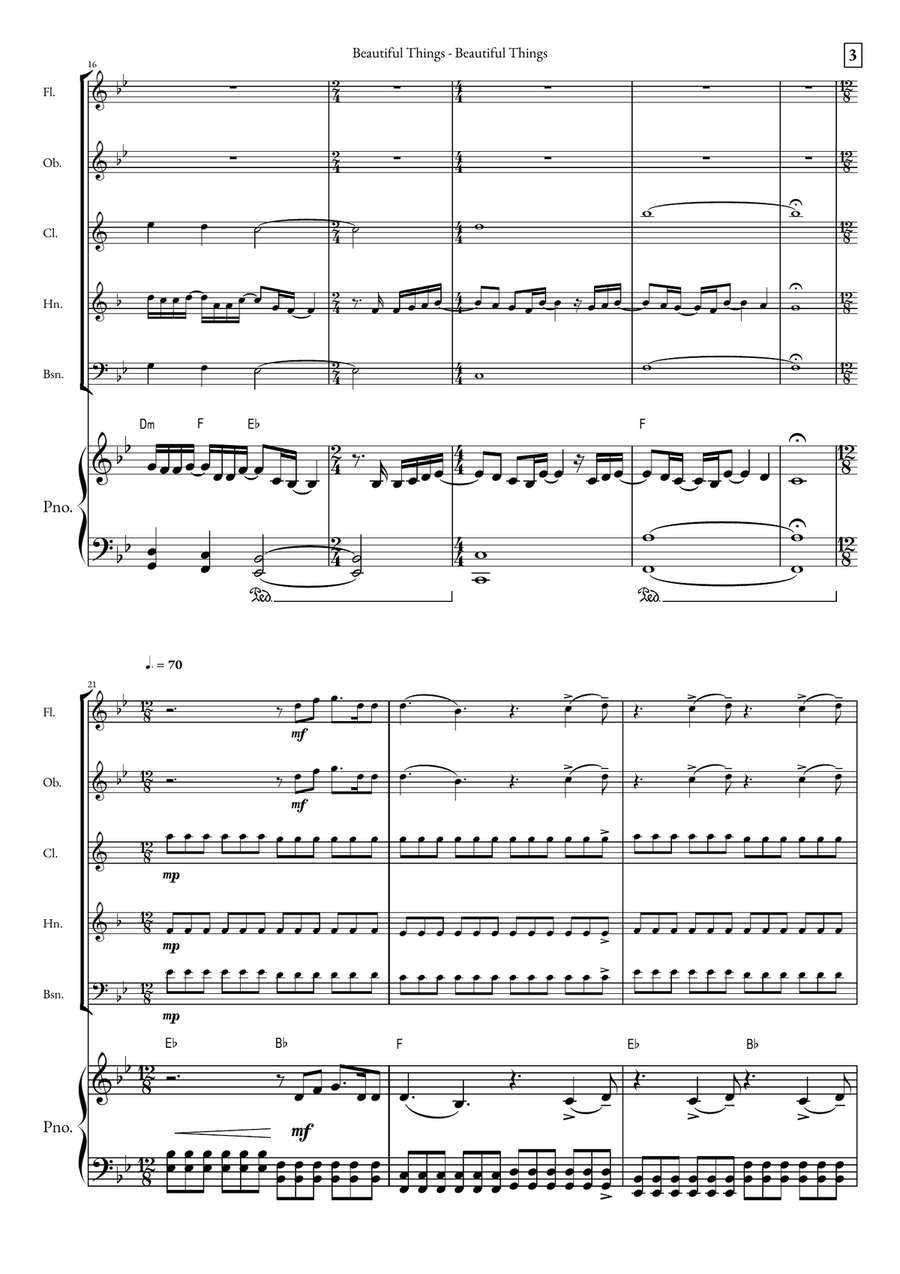 Beautiful Things Small Ensemble scores gallery preview page 3