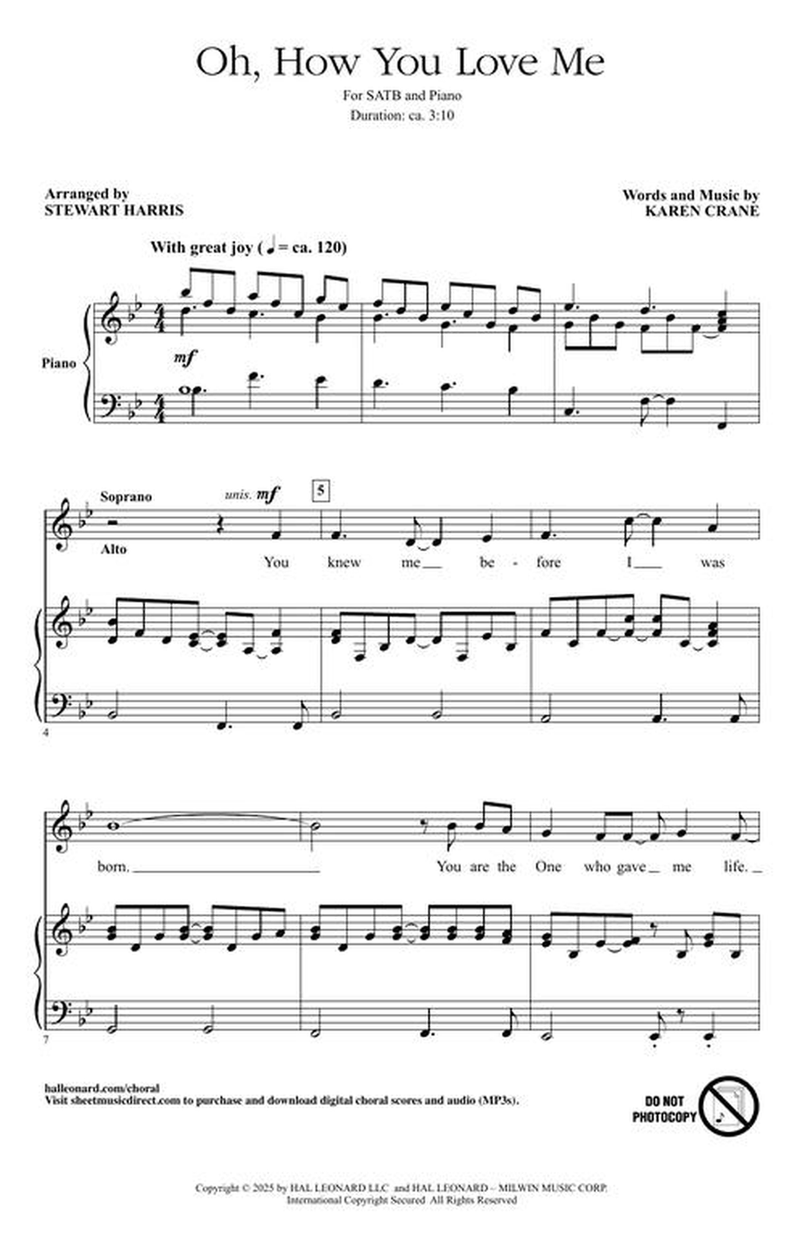 Oh, How You Love Me Oh, How You Love Me 4-Part scores gallery preview page 3