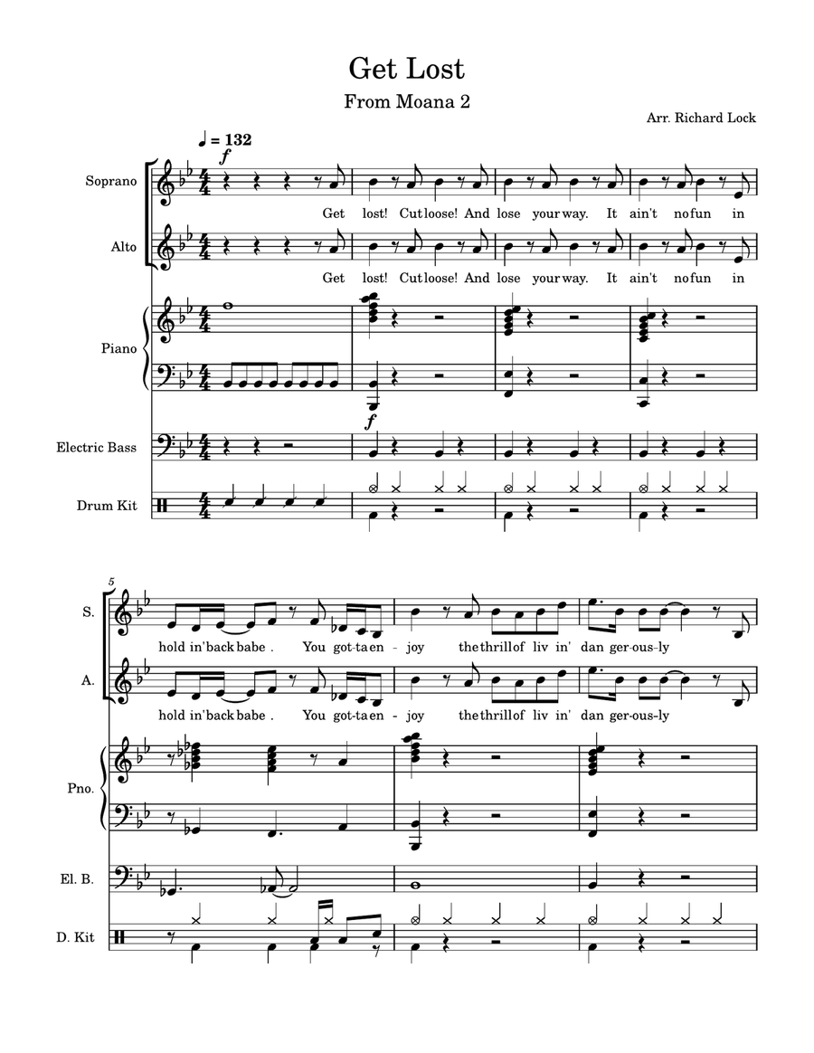 Get Lost Get Lost Piano, Vocal scores gallery preview page 1