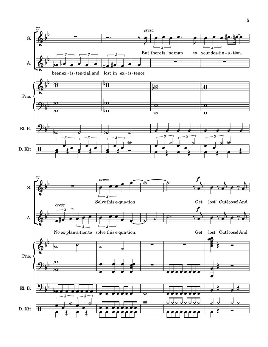 Get Lost Get Lost Piano, Vocal scores gallery preview page 5