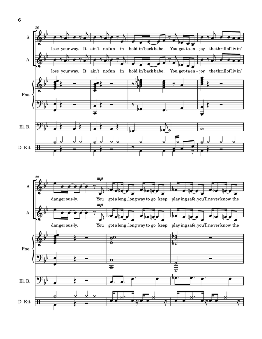 Get Lost Get Lost Piano, Vocal scores gallery preview page 6