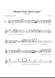 Minuet from 