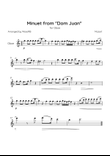 Minuet from 