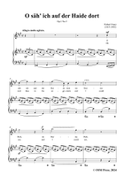 R. Franz-O sah ich auf der Haide dort,in A Major Piano, Vocal scores gallery preview page 3