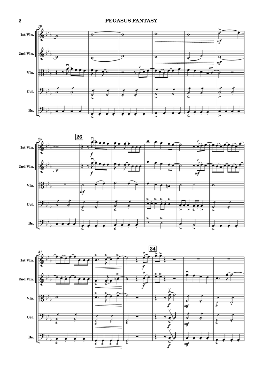 Pegasus Fantasy Chamber Music - Digital Sheet Music page 2
