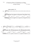 A Faraway Dove Commences to Sing... - for Violin and Piano