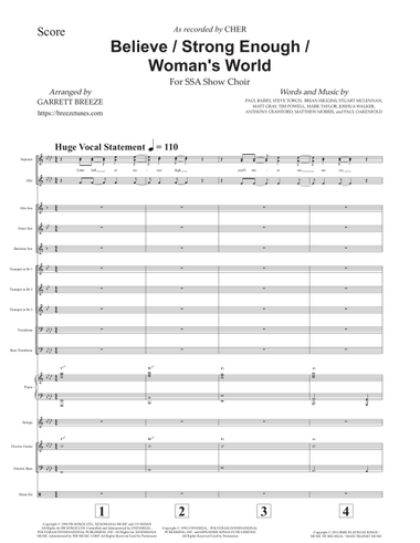 Medley: Believe with Strong Enough and This Is A Woman's World