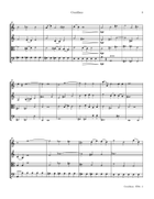 Crucifixus from Bach Mass In B minor String Quartet scores gallery preview page 4
