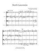 David's Lamentation String Quartet scores gallery preview page 3