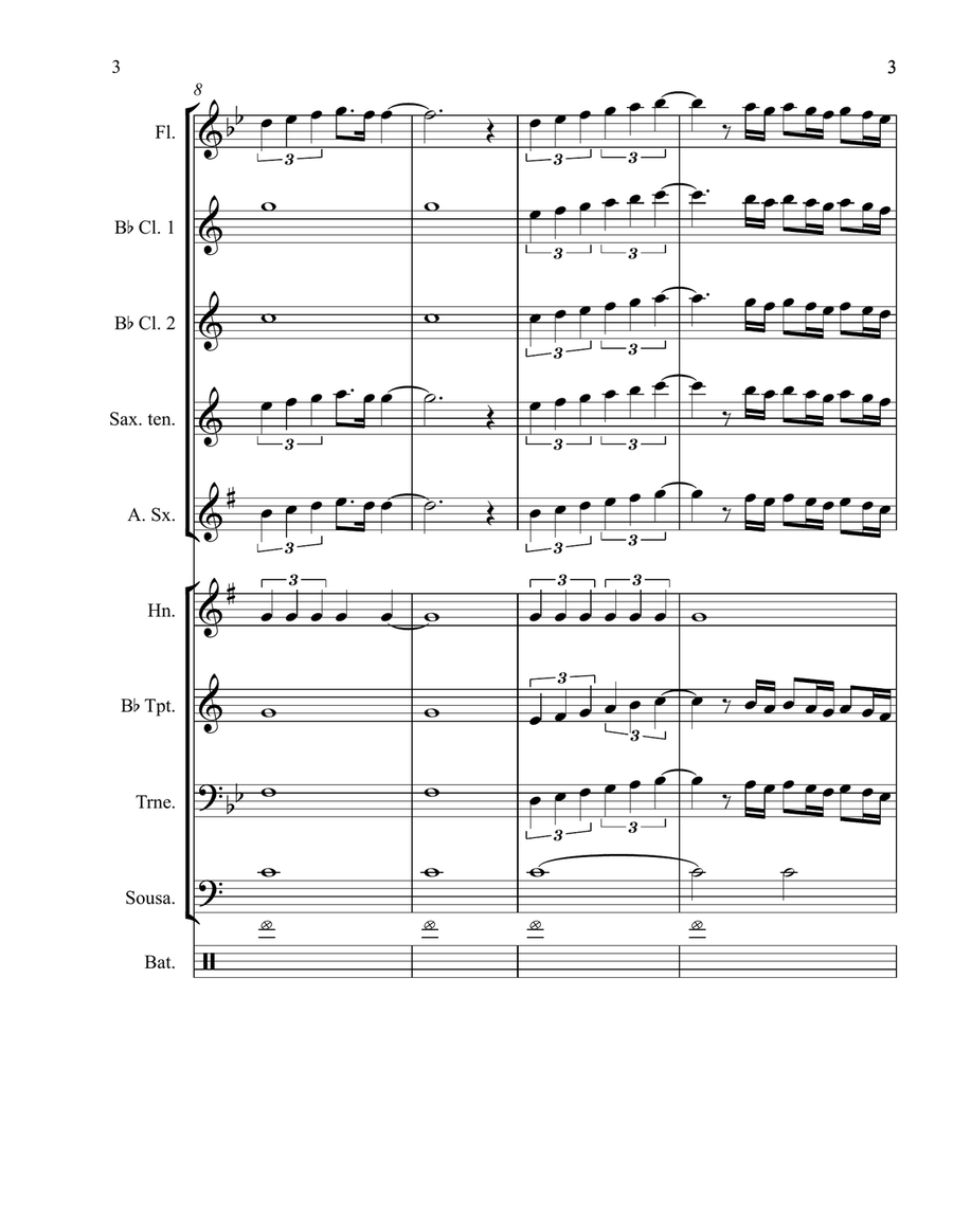 Agnus Day by Michael W. Smith Concert Band - Digital Sheet Music page 3