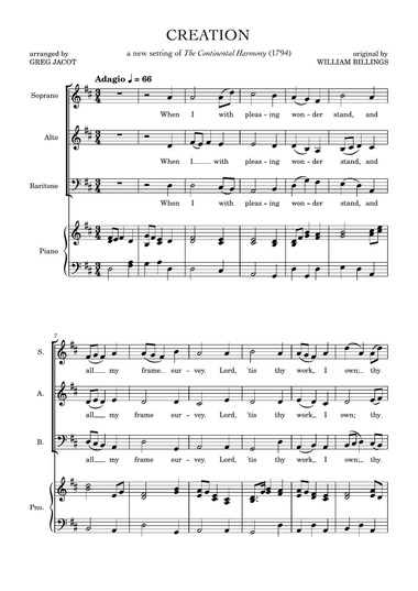 Creation (from The Continental Harmony)