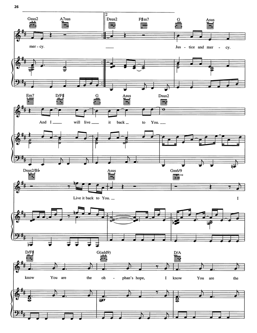 Justice And Mercy by Matt Redman Piano, Vocal, Guitar - Digital Sheet Music page 5