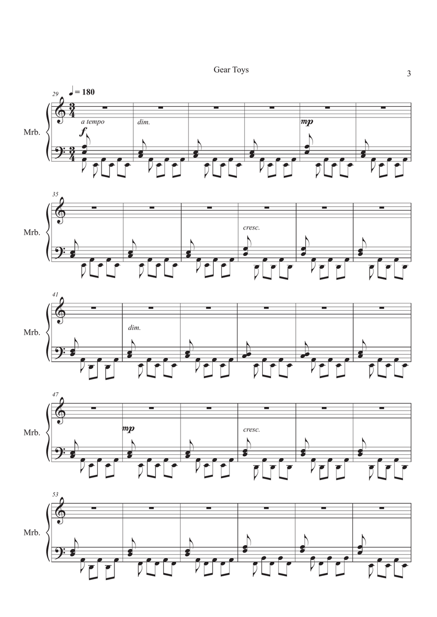 Gear Toys Marimba - Digital Sheet Music page 3