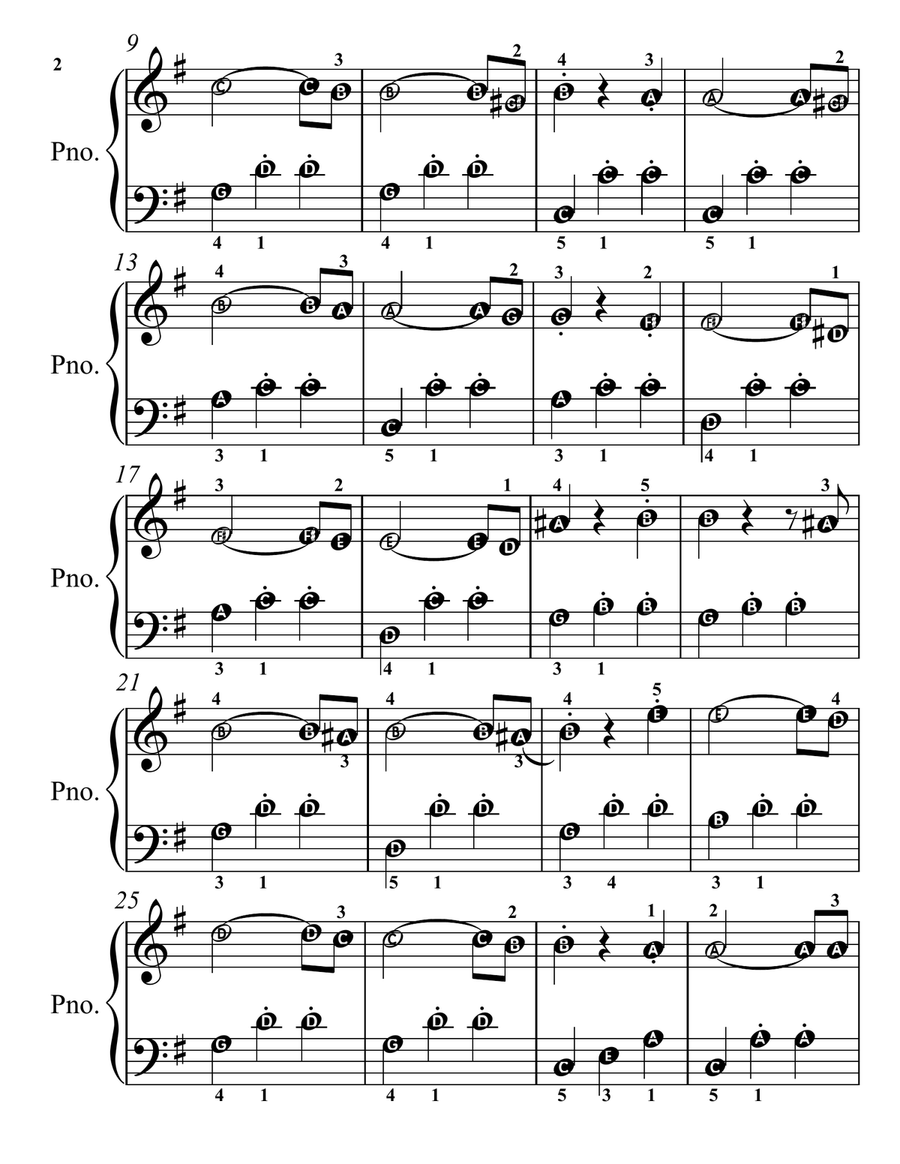 Tales from the Vienna Woods Opus 325 Easy Piano Sheet Music Combo by Johann Strauss Jr. Piano Method - Digital Sheet Music page 5
