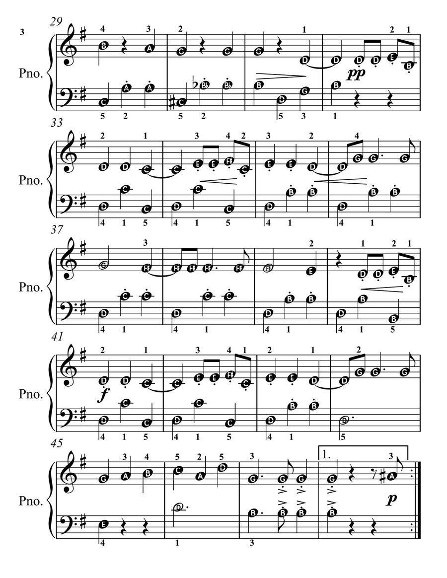 Tales from the Vienna Woods Opus 325 Easy Piano Sheet Music Combo by Johann Strauss Jr. Piano Method - Digital Sheet Music page 6
