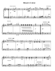 Minuet in C minor