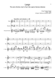 G. F. Händel – Largo from Xerxes, Violin, Bassoon, Guitar. Score and Parts.
