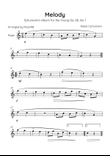 Melody - Schumann's Album of the Young Op. 68, No. 1 - Solo Flute in C Major