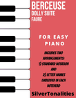 Berceuse Dolly Suite Easy Piano Sheet Music Combo