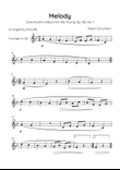 Melody - Schumann's Album of the Young Op. 68, No. 1 - Solo Trumpet in Eb Major