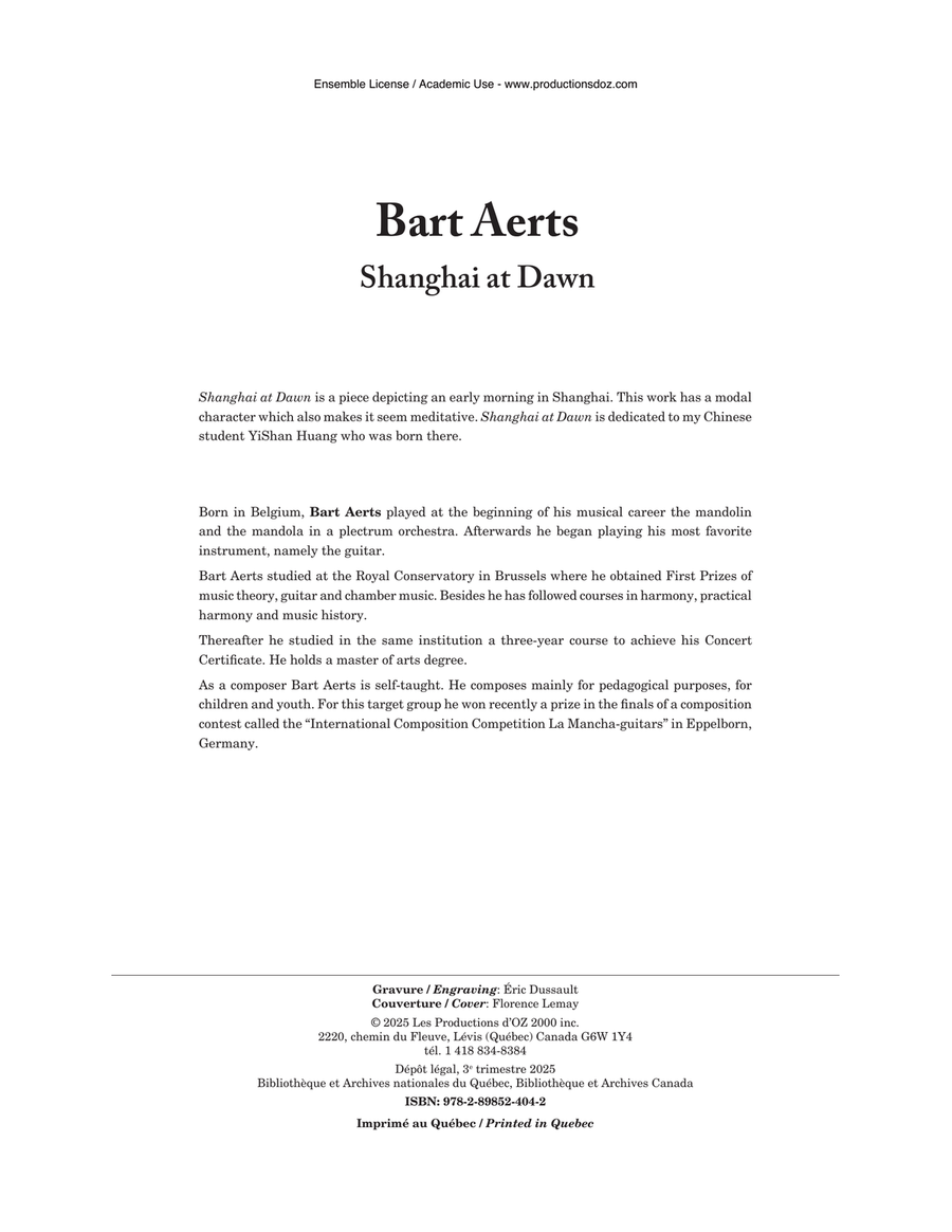 Shanghai at Dawn Classical Guitar - Digital Sheet Music page 2
