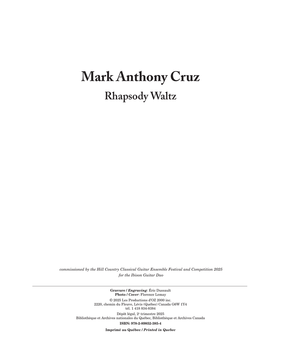 Rhapsody Waltz Guitar Duet - Digital Sheet Music page 2