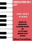 Consolations Number 2 Easy Piano Sheet Music Combo