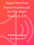 Gigue from Eine Kleine Nachtmusik (A Little Night Music), K. 574
