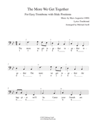 The More We Get Together for Trombone Bass Trombone scores gallery preview page 3
