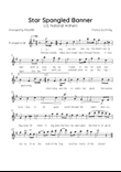 Star Spangled Banner - Nacional Anthem of the United States - Solo Tenor Sax in F With Lyrics