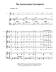 The Immaculate Conception (Vocal solo)