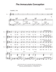 The Immaculate Conception (2-part choir - (SA)